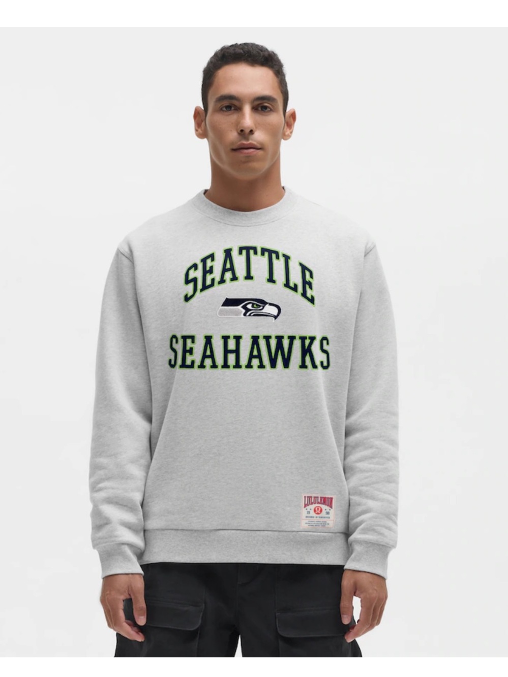 Lululemon Seattle Seahawks Grey Crewneck Sweatshirt NWOT